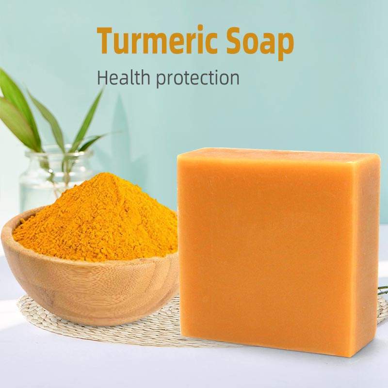 Zitronen-Kurkuma-Seife Mit Eigenmarke