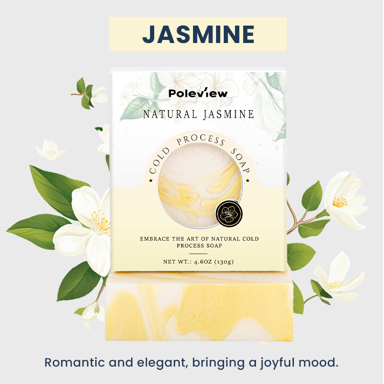 Poleview Gute Qualität 100% Veganer Bio -Sheabutter Natürliche Handgefertigte Seife Aus Kaltem Prozess Feuchtigkeitsspendende Seifenstange